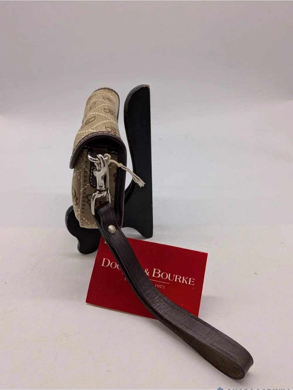 Dooney & Bourke Red and Brown Tag